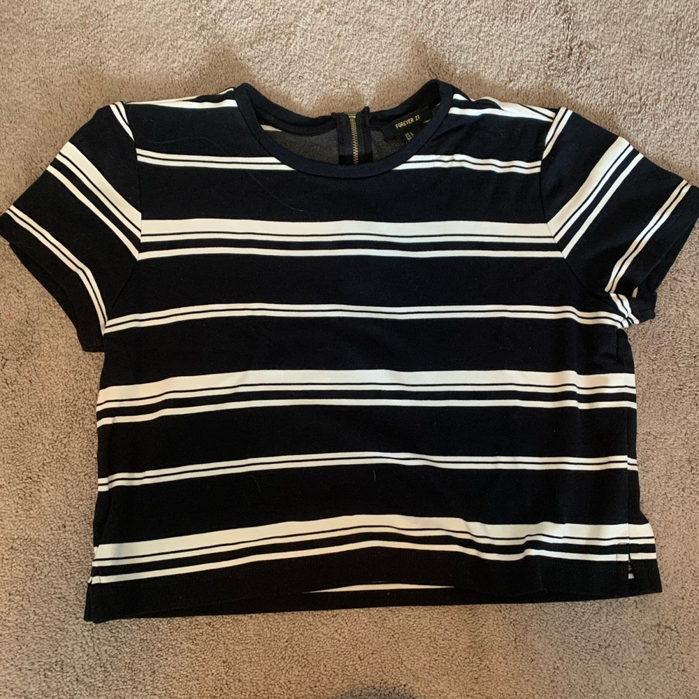 Striped Crop Top